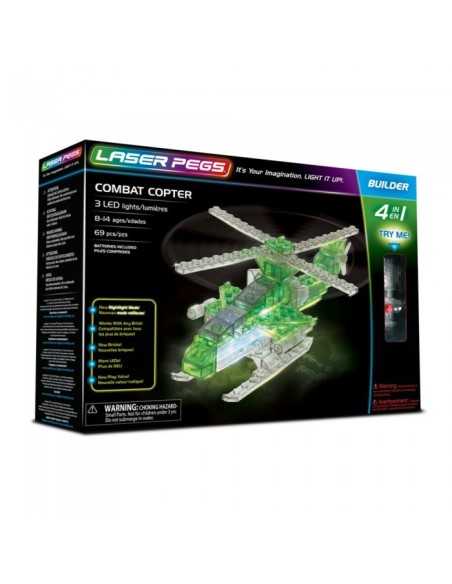 Laser pegs elicottero luminoso 4 in 1 CRAL41012 Giochi Preziosi | Futurartshop.com