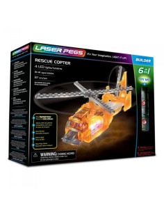 Laser pegs elicottero di salvataggio luminoso 6 in 1 CRAL61014 Giochi Preziosi | Futurartshop.com