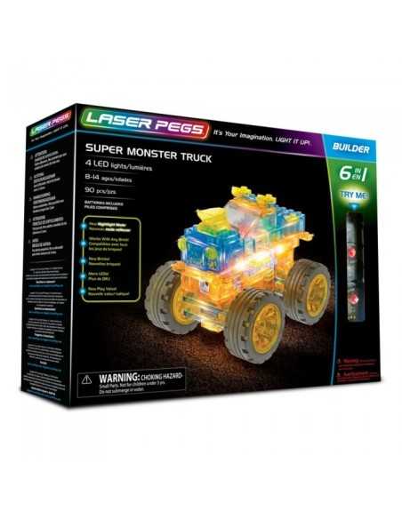 Laser pegs super monster truck light 6-in-1 CRAL61010 Giochi Preziosi | Futurartshop.com