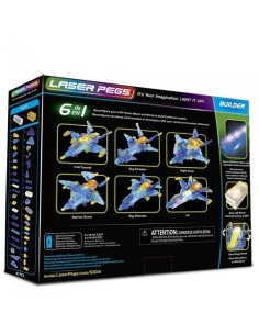 Laser pegs jet bright 6-in-1 CRAL61013 Giochi Preziosi | Futurartshop.com 2