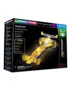 Laser pegs dragster luminoso 6 in 1 CRAL61012 Giochi Preziosi | Futurartshop.com