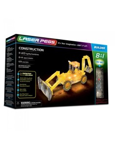 Laser pegs excavator bright 8-in-1 CRAL81011 Giochi Preziosi | Futurartshop.com