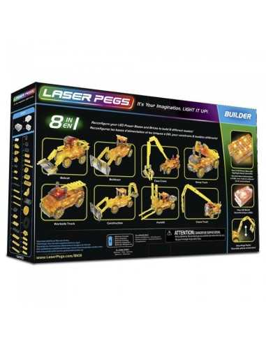 Laser pegs excavator bright 8-in-1 CRAL81011 Giochi Preziosi | Futurartshop.com