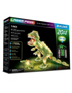 Laser pegs T-rex luminoso 20 in 1 CRAL20010 Giochi Preziosi | Futurartshop.com