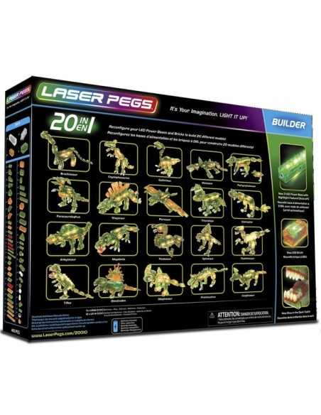 Laser pegs T-rex bright 20-in-1 CRAL20010 Giochi Preziosi | Futurartshop.com