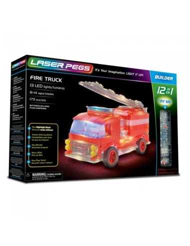 Laser pegs camion dei pompieri luminoso 12 in 1 CRAL12012 Giochi Preziosi | Futurartshop.com
