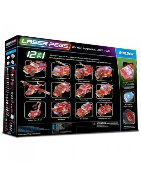 Laser pegs camion dei pompieri luminoso 12 in 1 CRAL12012 Giochi Preziosi | Futurartshop.com