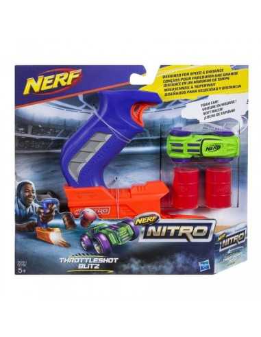 Nerf nitro throttleshot blu con auto verde HASC0780EU40/C0781 Hasbro | Futurartshop.com