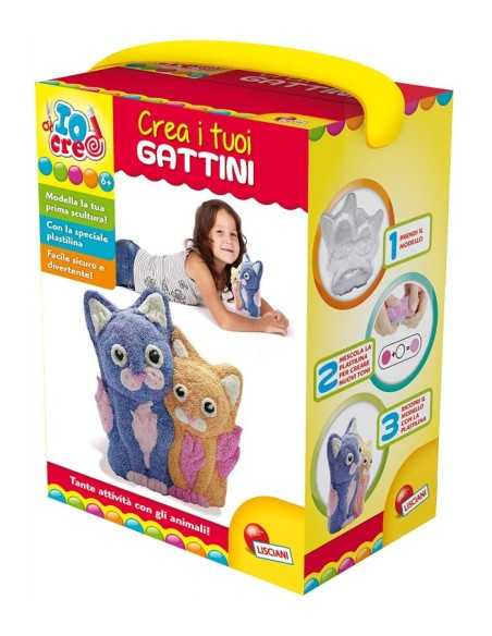 Io creo pasta da modellare crea i tuoi gattini LIS63703 Lisciani | Futurartshop.com