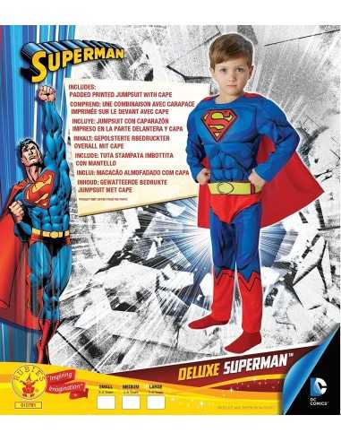 Costume superman deluxe con muscoli taglia S RUBIT610781-S Rubies | Futurartshop.com