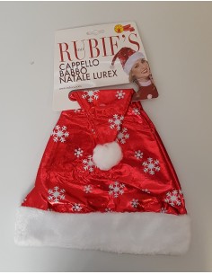 Cappello babbo natale lurex taglia unica RUBIT00110 Rubies | Futurartshop.com