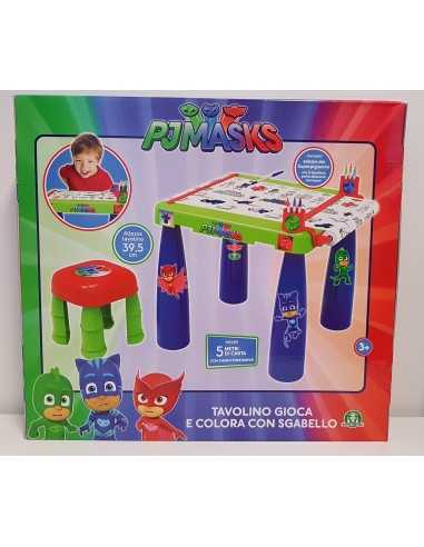 PJ masks tavolino gioca e colora con sgabello GIOPJM35000 Giochi Preziosi | Futurartshop.com