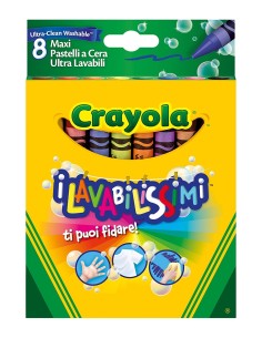 Crayola 8 maxi crayons lavabilissimi CRA52-3282 Crayola | Futurartshop.com