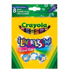 Crayola 8 maxi pastelli lavabilissimi 52-3282 Crayola-Futurartshop.com