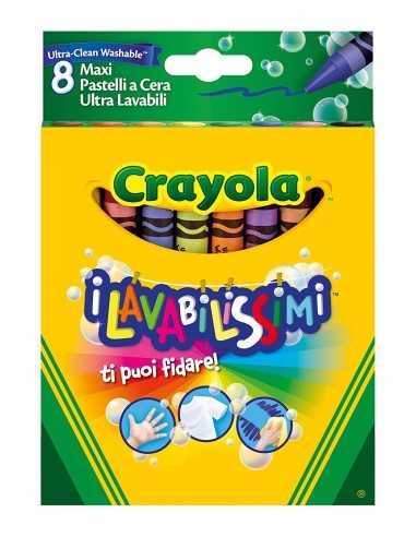 Crayola 8 maxi pastelli lavabilissimi CRA52-3282 Crayola | Futurartshop.com