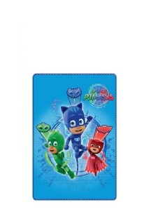 Plaid invernale pj masks fondo blu alla riscossa 100 x 150 centimetri 4MPJ-HQ4408/4098 4M | Futurartshop.com