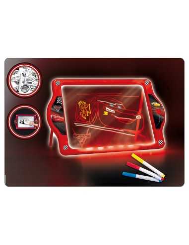 Magic slate led neon cars 3 with 30 plates LIS62454 Lisciani | Futurartshop.com