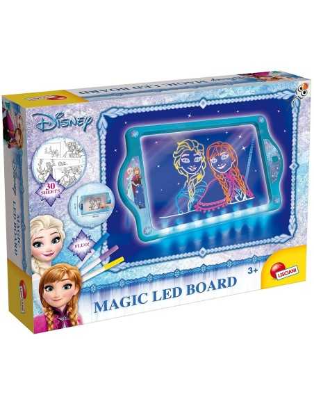 Lavagna magica led fluo frozen con 30 tavole illustrate LIS63178 Lisciani | Futurartshop.com