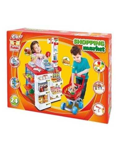 Funny home super market con carrello e 24 accessori GIORDF51940 Giochi Preziosi | Futurartshop.com