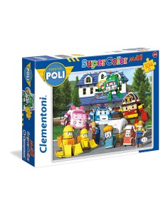 Puzzle maxi robocar poli 104 pezzi CLE23713 Clementoni | Futurartshop.com