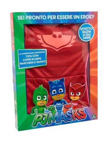 Pj masks costume gufetta with wings size 3-4 years GIOPJA02000/1 Giochi Preziosi | Futurartshop.com