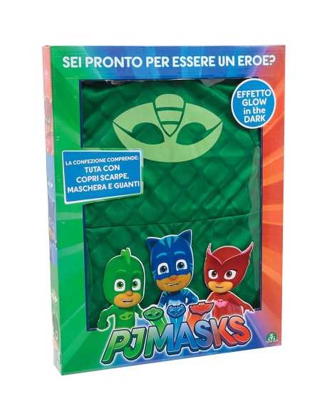 Pj masks costume gecko with tail detachable size 3-4 years GIOPJA01000/1 Giochi Preziosi | Futurartshop.com