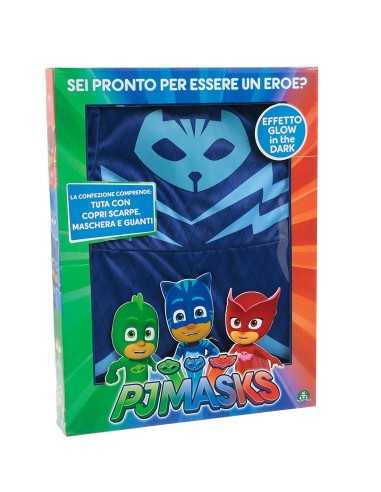 Pj masks costume cat boy with tail detachable size 4-5 years GIOPJA00000/2 Giochi Preziosi | Futurartshop.com