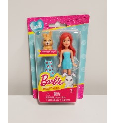 Barbie mini puppe mit dem roten kleid blau mehr welpen DVT52/DVT60 Mattel- Futurartshop.com