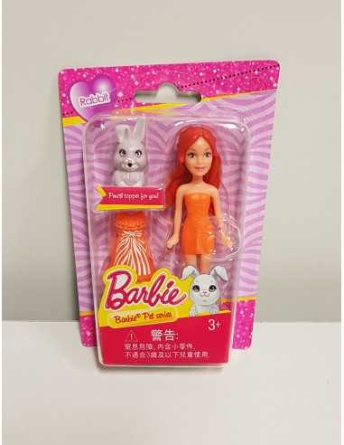 Barbie mini doll rossa con abito arancione più cucciolo G&BDVT52/DVT64 Mattel | Futurartshop.com