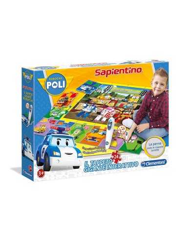 Carpet puzzle maxi robocar poli interactive CLE16070 Clementoni | Futurartshop.com