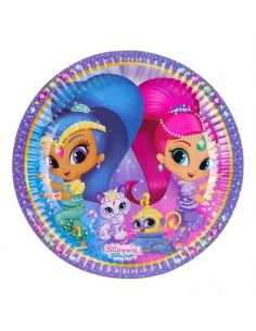 Shimmer Shine 8 dishes 23 cm NBP9902152 New Bama Party | Futurartshop.com