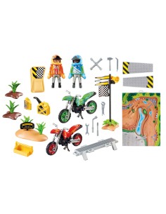 Playmobil 9329 play map gara di motocross PLA9329 Playmobil | Futurartshop.com 2