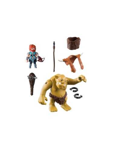 Playmobil 9343 warrior with giant trolls PLA9343 Playmobil | Futurartshop.com