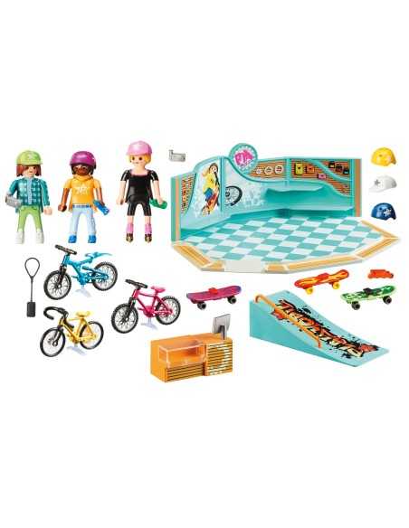 Playmobil 9402 skate shop and bicycle rental PLA9402 Playmobil | Futurartshop.com