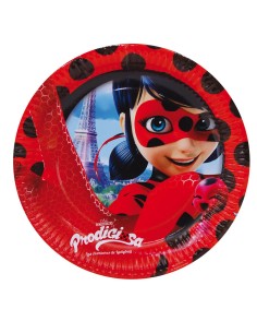 Lady Bug 8 piatti 23 cm NBP1437 New Bama Party | Futurartshop.com