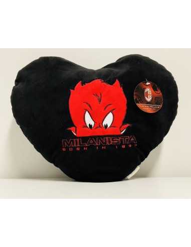 The pillow in the black heart of AC Milan 90096 Nemesi | Futurartshop.com