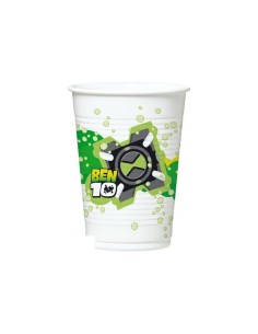 10 plastic cups 20 cl Ben 10 disposable 130096 Como Giochi  | Futurartshop.com