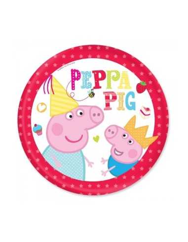 Piattini in carta Peppa Pig, 23 cm CMGCMG203721 Como Giochi  | Futurartshop.com