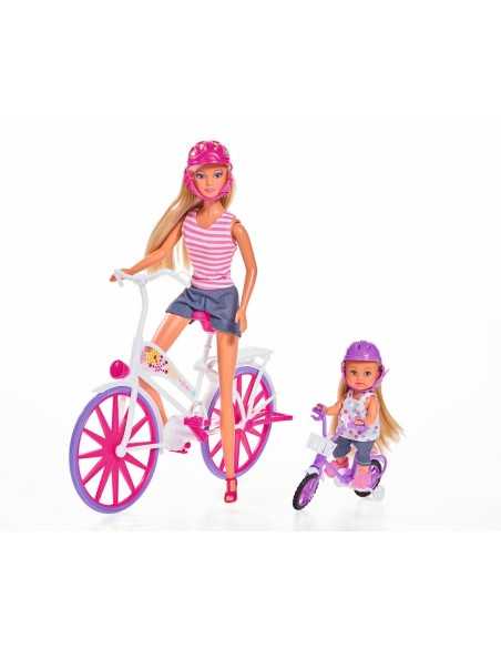 Steffi Love and Evi in the bike SIM105733045 Simba Toys | Futurartshop.com