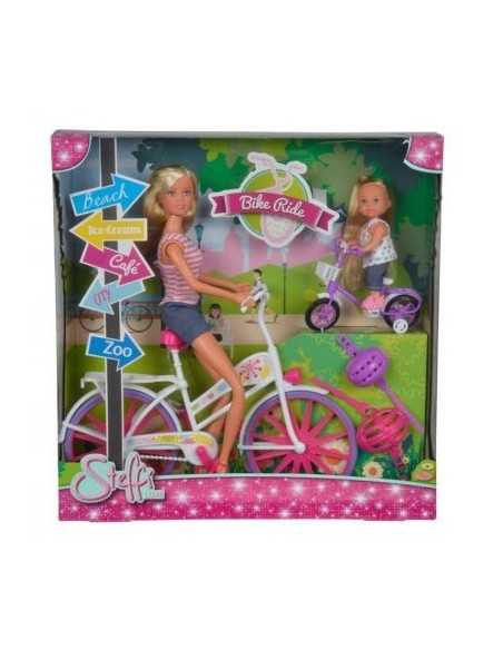 Steffi Love and Evi in the bike SIM105733045 Simba Toys | Futurartshop.com
