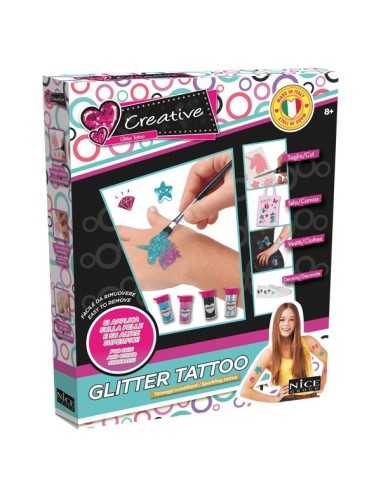 Creative glitter all over tattoo medium NIC074 Nice Group | Futurartshop.com