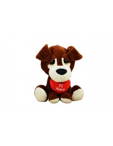 Peluche cane con cuore 45 centimetri MAZ52532 Mazzeo | Futurartshop.com