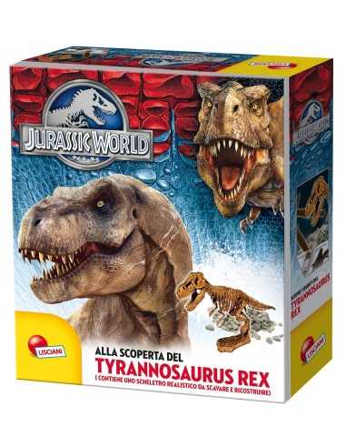 Jurassic world libro t-rex con scheletro da ricostruire MAZ307685 Lisciani | Futurartshop.com