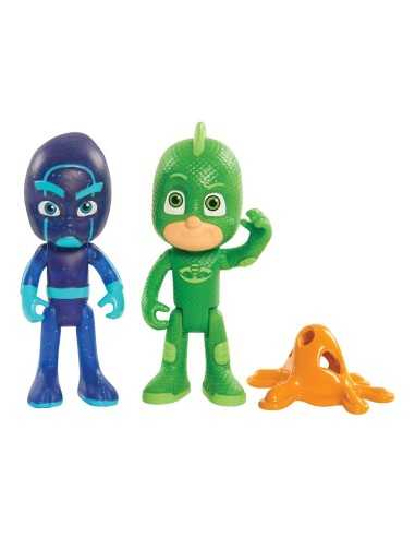Pj masks coppia personaggi gekko e night ninja GIOPJM19000/UK-2 Giochi Preziosi | Futurartshop.com
