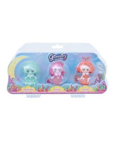 Glimmies Aquaria blister 3 characters Medusilla - Ondina - Coralie GIOGLA02000 Giochi Preziosi | Futurartshop.com