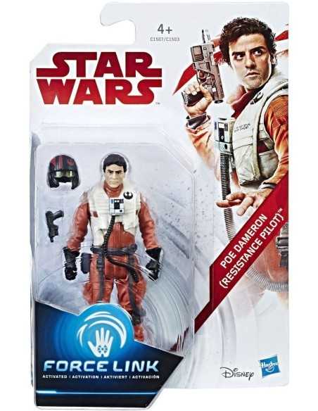 Star wars force link personaggio poe dameron resistance HASC1503EU40 1507 Hasbro | Futurartshop.com