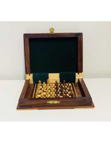 Mini magnetic chess board in wood 2276991110235 Dal Negro | Futurartshop.com