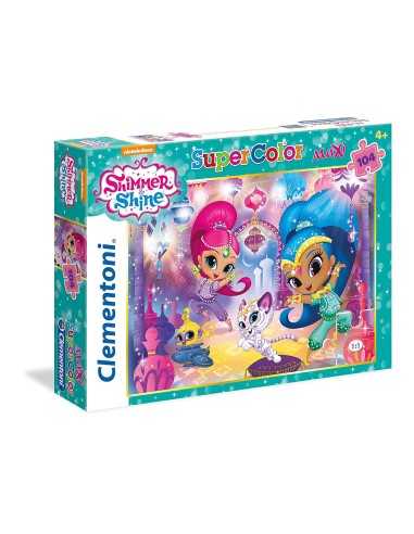 Puzzle maxi shimmer and shine 104 pezzi CLE23705 Clementoni | Futurartshop.com
