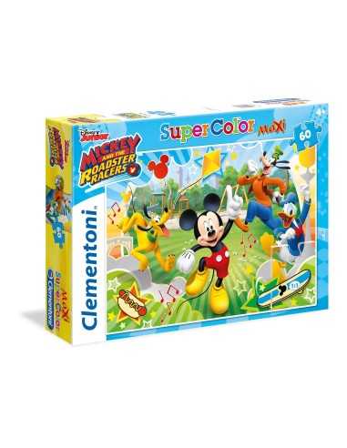 Puzzle maxi mickey and the roadster racers 60 pieces CLE26433 Clementoni | Futurartshop.com
