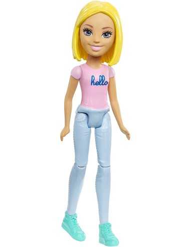 Barbie mini parti e vai bionda con pantalone viola chiaro MATFHV55/FHV73 Mattel | Futurartshop.com